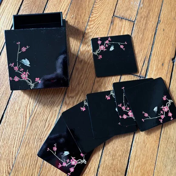 cherry blossom coasters - Picture 3 of 5